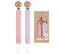 TYRY.HU Chupetero para Bebé Tela Cadenas Chupetes Suavinex Cinta Suave Unisex Recién Nacido Universal Chupete Holder para Niño y Niñas Regalo Paquete de 2