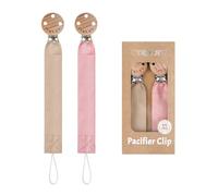 TYRY.HU Chupetero para Bebé Tela Cadenas Chupetes Suavinex Cinta Suave Unisex Recién Nacido Universal Chupete Holder para Niño y Niñas Regalo Paquete de 2
