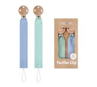 TYRY.HU Chupetero para Bebé Tela Cadenas Chupetes Suavinex Cinta Suave Unisex Recién Nacido Universal Chupete Holder para Niño y Niñas Regalo Paquete de 2