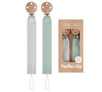 TYRY.HU Chupetero para Bebé Tela Cadenas Chupetes Suavinex Cinta Suave Unisex Recién Nacido Universal Chupete Holder para Niño y Niñas Regalo Paquete de 2