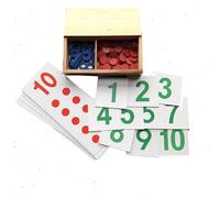 tysdyzgs Juguetes Digitales Montessori, Ayuda interactiva para la enseñanza de Las matemáticas de los niños Entre Padres e Hijos para la educación temprana,Card
