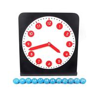 tysdyzgs Reloj de Actividad pequeño Montessori, Juguete de Reloj de Tiempo cognitivo Educación temprana Coordinación Mano-Ojo,Large
