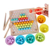 tysdyzgs Rompecabezas con Cuentas Montessori, Habilidades motoras Finas para niños Enseñanza SIDA Reconocimiento de Colores