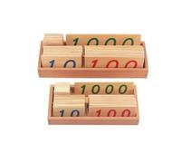 tysdyzgs Tarjetas Montessori 1-3000, Regalos de reconocimiento de Color para niños de educación temprana y Juguetes de Inteligencia,Less