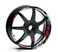 TYSMYXGS Calcomanías para Llantas Adhesivo Reflectante para Llanta De Motocicleta De 17 Pulgadas para Aprilia RS125 RS 125 Rs125, Pegatinas De Rayas, Cinta De Rayas para Llantas(Color 1)