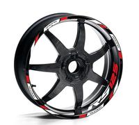 TYSMYXGS Calcomanías para Llantas Adhesivo Reflectante para Llanta De Motocicleta De 17 Pulgadas para Aprilia RS125 RS 125 Rs125, Pegatinas De Rayas, Cinta De Rayas para Llantas(Color 2)