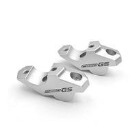 TYSMYXGS Elevador De Manillar para Motocicleta para F850GS ADV, Kit Soporte Almohadillas Refuerzo, Ajustador Extensión Aluminio CNC Abrazadera Fija Manillar(Plata 1)