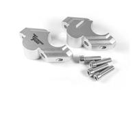 TYSMYXGS Elevador De Manillar para Motocicleta para Tenere 700 XTZ XT700Z Raid Drag con Abrazadera Y Adaptador Extensor Abrazadera Fija Manillar(Plata1)