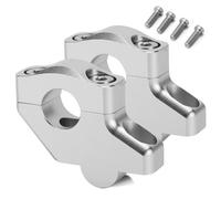 TYSMYXGS Elevadores De Manillar Desplazados De 22 Mm (7/8") Para Motocicleta, Para Suzuki Bandit GSF250 400 600 650 750 1200 1250. Ajustable Del Conector(Plata)