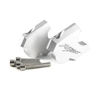 TYSMYXGS Elevadores De Manillar Para Motocicleta, Abrazaderas De Montaje De Aluminio CNC Para CRF1100L CRF1000L Africa Twin Adventure Ajustable Del Conector(Plata 3)