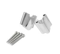 TYSMYXGS Elevadores De Manillar para Motocicleta, Soporte De Abrazadera De Manillar, Adaptador para Harley Sportster XL1200X 48 1200 2010-2017 Ajustable del Conector(Plata)