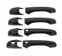 TYSMYXGS Embellecedor De Tapa De Manija Exterior De Puerta Para Jeep Para Grand Para Cherokee 11-21 Protector De Manija Puerta(Negro brillante,2 agujeros inteligentes)