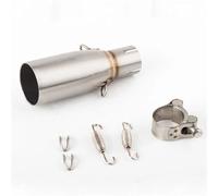 TYSMYXGS Tubo De Escape De Motocicleta para Piaggio Beverly X10 MP3 125 250 300 250LT 300L, Silenciador De Tubo De Enlace Intermedio De 51 Mm Escape
