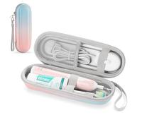 TYSORETY Estuche de viaje para cepillo de dientes eléctrico Oral B/Oral-B Pro 1000 1500 5000 7000 y Philips Sonicare 4100 1100 5300 5100 6100/iO, bolsa protectora dura de almacenamiento (degradado)