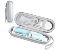 TYSORETY Estuche de viaje para cepillo de dientes eléctrico Oral-B/Oral-B Pro/Phlips Sonicare, funda dura portátil, plata, Estuche de viaje rígido