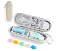 TYSORETY Estuche de viaje para cepillo de dientes eléctrico Oral-B/Oral-B Pro/Phlips Sonicare, funda dura portátil, Luz de estrellas con funda protectora para cabezal de cep, Estuche de viaje rígido
