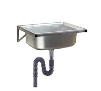 TYTFTDLD Fregadero de Cocina de Acero Inoxidable, Montaje en Pared, Industrial, 37 cm x 31 cm x 15 cm [Sin Grifo]