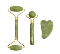 Tytlyworth /Set Gua Sha raspador, Gua Sha Jade, herramienta de masaje raspado Gua Sha, herramienta de masaje de piedra de jade natural para SPA, anti-envejecimiento, hinchazón en la cara, desintoxicación de la piel