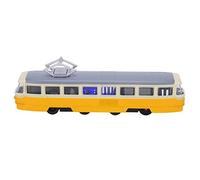 TYTOGE 1 90 Kid Pull Back Car Toy Niños Aleación Simulación Modelo de Coche Decoración con Luz de Sonido (Tranvía clásica Amarilla)