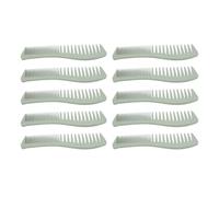 TYTOGE 10 peines de paja de trigo de doble cabeza para reducir los enredos, mojado y seco, uso ancho de dientes finos, peine desenredante