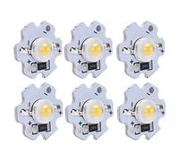 TYTOGE 25 Chips LED de 5 V, 3 W de Alta Potencia, 200 Lm, Brillo, Base de Aluminio, con Baja Decadencia de Luz, Larga Vida útil, para Linterna de Bricolaje, Foco de Faro, Semáforo (Luz Natural)