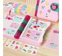 TYTOGE Caja del Tesoro Sorpresa Secreta, Artículos Sorpresa de Plástico, Libro Mágico Sorprendente, Exquisito para Cumpleaños para Niñas (Rosa)