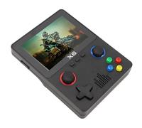 TYTOGE Consola de juegos portátil compatible con dos jugadores, doble joystick de 3.5 pulgadas, pantalla HD IPS a color, 2000 mAh, reproductor de juegos de mano para entretenimiento de ocio, Black,