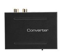 TYTOGE Convertidor Extractor de Audio, a SPDIF R/L + 4K 30Hz Audio Video Loop Out, con Modos PASS 2.0CH 5.1CH para de TV (Negra)