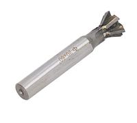 TYTOGE Cortador de de Milano, Fresa de Ranurado de Carburo de 6 Flautas de 60 Grados, 20 Mm, con Vástago Recto, para Acero Inoxidable, Acero Al Carbono, de Aleación de