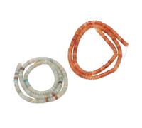 TYTOGE Cuentas de Piedra de Joyería, 2 Chainz Hermosas Cuentas Redondas DIY únicas para Mujeres para Pulseras