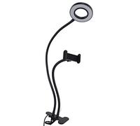 TYTOGE Iluminación LED para Teléfonos Móviles con Altura Ajustable | Ajuste de ángulo de 360 grados, fuente de alimentación USB, material de aluminio, iluminación de área grande, adecuado