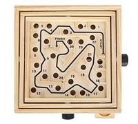 TYTOGE Juego de Laberinto de Madera con 25 Hoyos para el Desarrollo de | Juguete educativo, fabricado en madera maciza, sin bordes afilados, mejora la concentración.