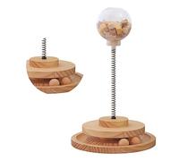 TYTOGE Juguete Interactivo para Alimentar Gatos, Juguete Resistente Roly Poly, Bola con Fugas de Comida, Mejora la Inteligencia para Gatitos