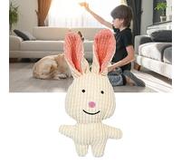 TYTOGE Juguete para Morder Mascotas, Juguete para Morder Gatos, Suave, Encantador, Interesante, Chirriante para Sala de Estar Al Aire Libre (Conejo Blanco)