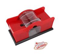 TYTOGE Mezclador de Cartas Manual, Mezclador de Cartas de Manivela Portátil de Material ABS Resistente con Manivela Fácil de Usar para el Club de Fiesta de Juegos de en Casa