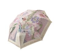 TYTOGE Paraguas de Protección Solar, Revestimiento de Vinilo, Paraguas para Lluvia, Pintura Al óleo Vintage, Duradero, Resistente Al Agua para Viajes