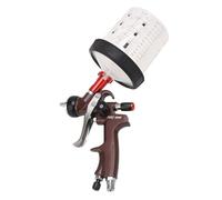 TYTOGE Pistola de Pintura, Pistola de Pulverización de Aire con Acabado Uniforme Profesional Kit Premium Aluminio Forjado de una Pieza Resistente Al Desgaste para Automóviles