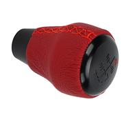 TYTOGE Pomo de Palanca de Cambios para Coche, 6 Velocidades, Cuero Rojo | Se adapta a TYPE R HATCHBACK, Aleación de aluminio, Fácil de instalar, Resistente al desgaste, Diseño único