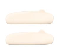 TYTOGE - Soporte para Brochas de Maquillaje de Silicona, 2 Unidades, Impermeable, Suave, Portátil, para Cosméticos, Organizador de Herramientas de Maquillaje para Viajes (Beige)