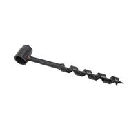 TYTOGE Taladro de Barrena Manual Negro, Broca de Tornillo Autorroscante de Acero Al Carbono, Herramienta Manual Portátil Liviana para Carpintería, Supervivencia en Campamentos, co (19-230 mm)