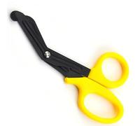 TYTOGE Tijeras para Vendajes, Acero Inoxidable con Hoja Afilada Dentada para Cortar Lana de Lona para Vendajes de Gasa, Ergonómico que Se Adapta Al Diseño de la Mano Humana (Amarillo)
