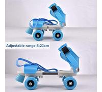 TYTOGE Zapatos de Patinaje de Doble Hilera para Niños, Tamaño Ajustable | Cómodo, resistente al desgaste, adecuado para edades de 3 a 12 años, fácil control, perfecto para uso en interiores