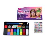 TyToo Kit de pintura facial - Colores de maquillaje respetuosos con la piel para niños y adultos | Colores intensos, alta pigmentación | Certificado UE y seguro | Fácil de aplicar