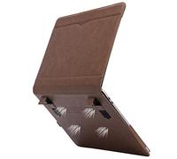 TYTX - Funda de Piel sintética Compatible con MacBook Pro de 15 Pulgadas versión 2016-2019 (A1990 A1707), Funda Protectora para Laptop, con Rejillas de ventilación y función de Soporte, Color marrón