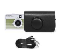 TYUANDOUER Funda para cámara KODAK H35 de piel sintética retro para KODAK EKTAR H35/Ultra F9/F501 de media cámara, funda protectora para Kodak con correa para el hombro, color negro