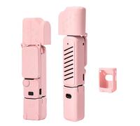 TYUANDOUER Funda Pocket 3, bonita funda protectora de silicona compatible con DJI Osmo Pocket 3 Creator Combo, protector de pantalla ligero, accesorios de agarre para Xtra Muse, pata de gato rosa