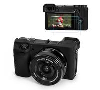 TYUANDOUER Kit de accesorios de funda para cámara A6400 A6300 y protector de pantalla LCD, funda de silicona suave para cámara digital Sony Alpha A6400 A6300, cubierta de cuerpo con agarre, color