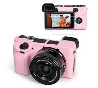 TYUANDOUER Kit de accesorios de funda para cámara A6400 A6300 y protector de pantalla LCD, funda de silicona suave para cámara digital Sony Alpha A6400 A6300, cubierta de cuerpo para A6400 A6300 con