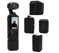 TYUANDOUER Pocket 3 - Funda protectora de silicona suave compatible con DJI Osmo Pocket 3 Creator Combo, ligero Osmo Pocket 3 protector de pantalla, accesorios de agarre - Negro