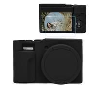 TYUANDOUER TZ99 - Kit de accesorios para cámara y protector de pantalla LCD, funda de silicona suave para cámara Panasonic Lumix DC-TZ99, cubierta protectora para DC-TZ99/ZS99 con tapa de lente, color